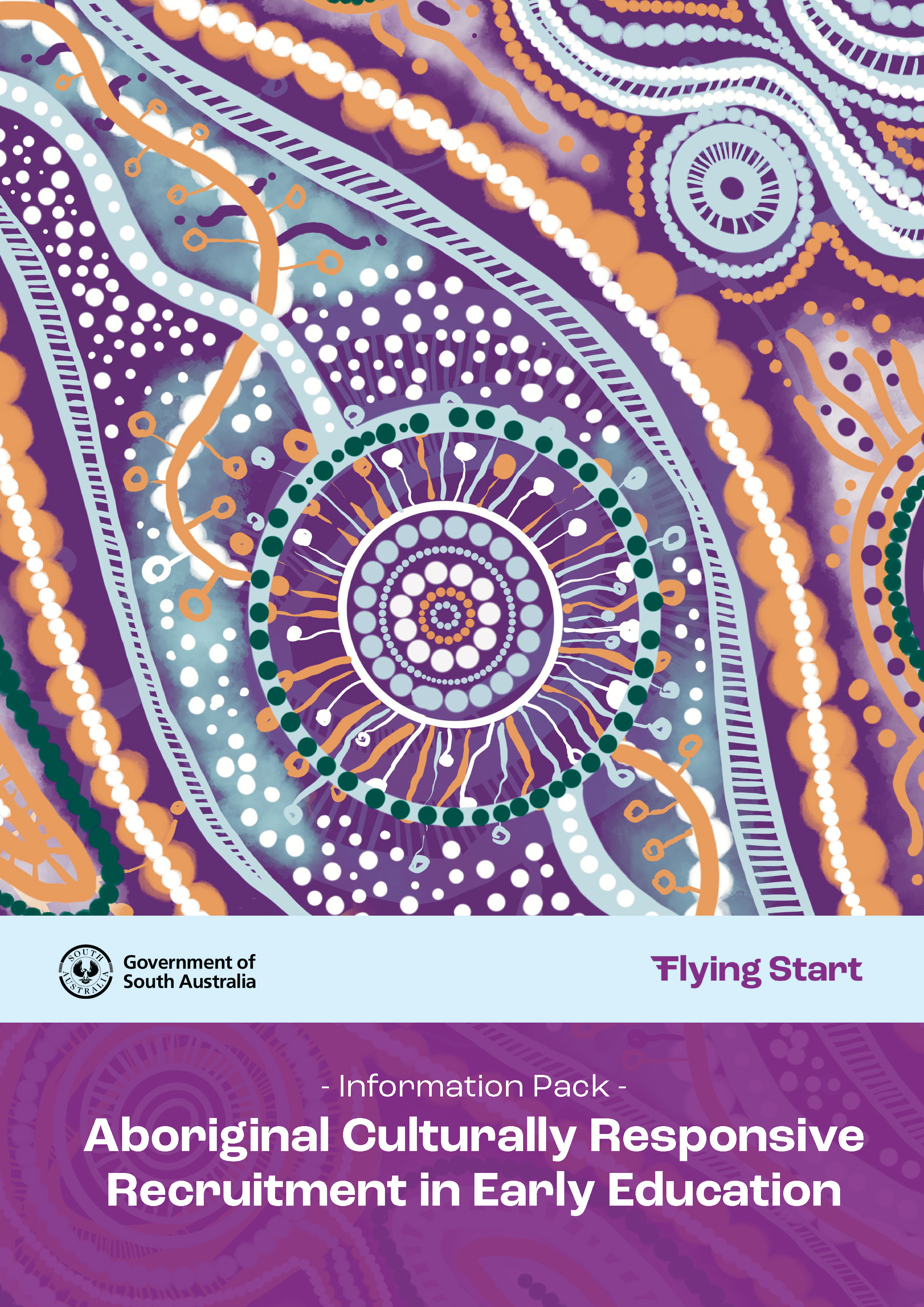 The Aboriginal artwork that features on the cover of the information pack